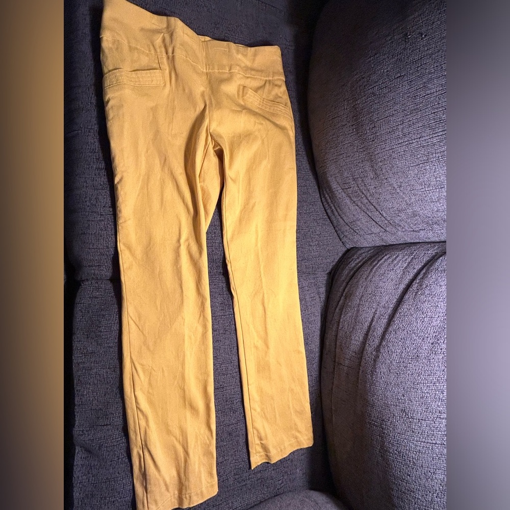 Joe Benbasset Yellow Ankle Pants